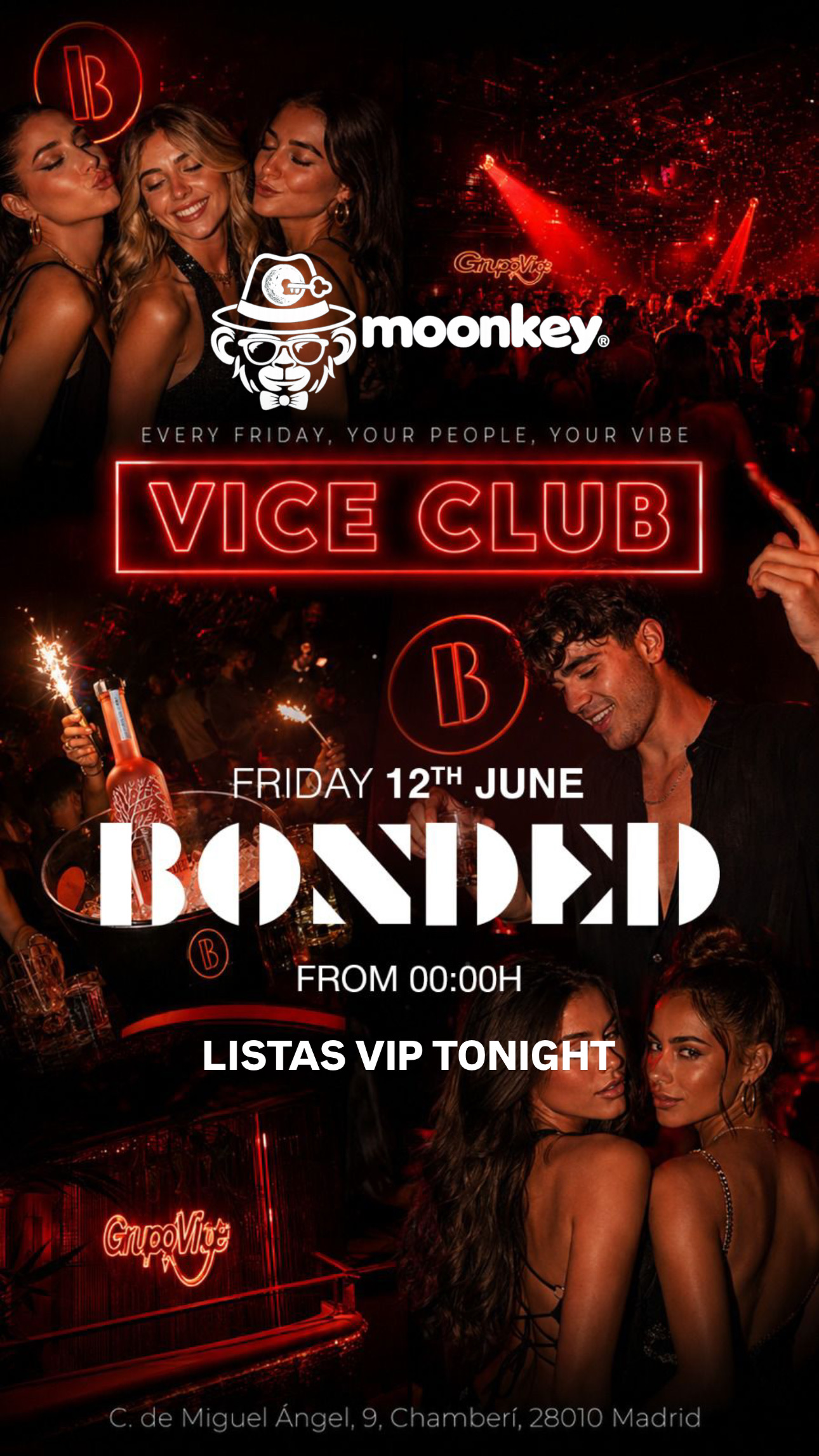 Flyer de Viernes Bonded
