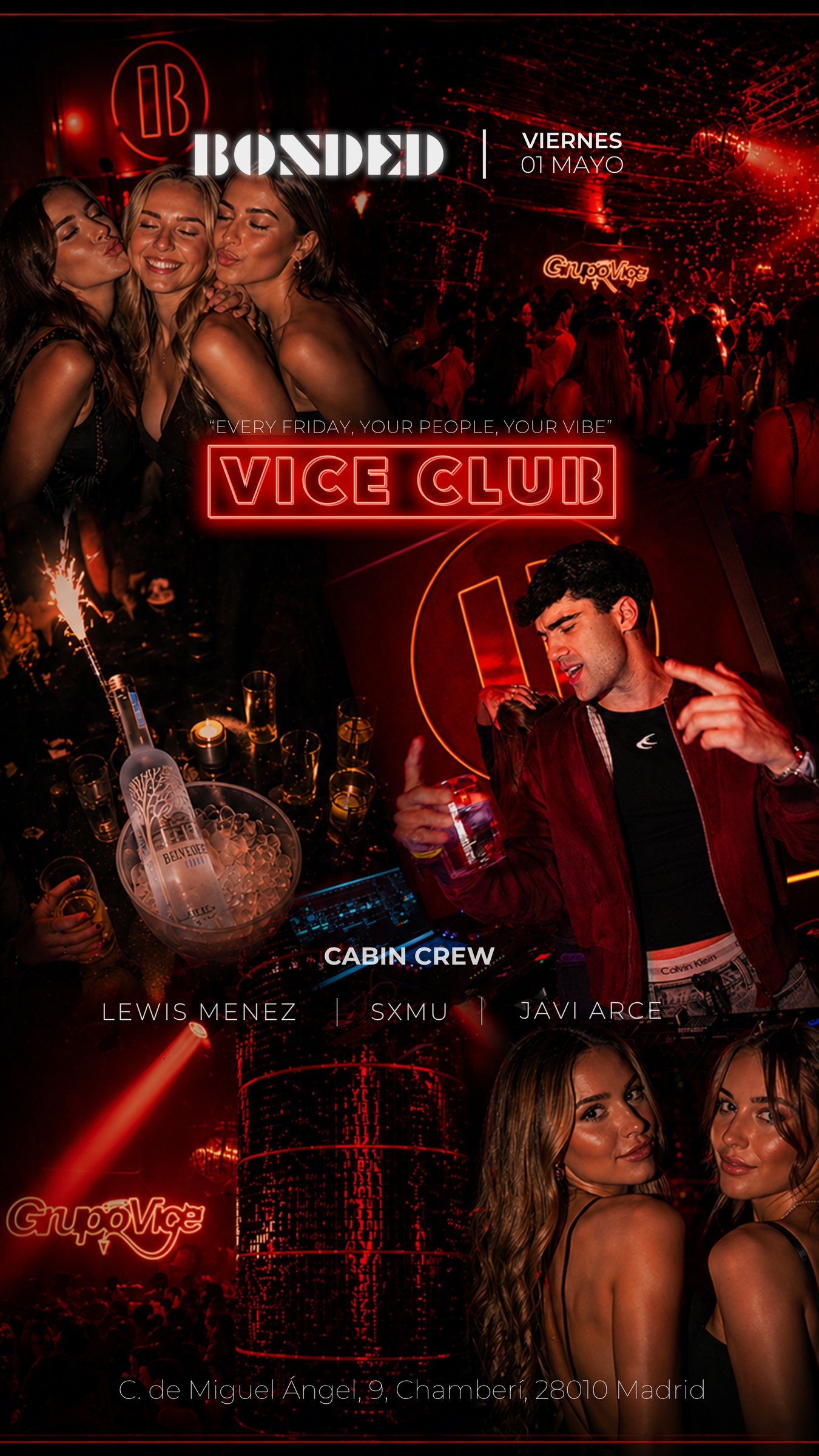 Flyer de Viernes Bonded